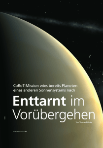 CoRoT-Mission wies bereits Planeten eines anderen