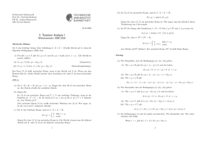3. Tutorium Analysis I - TU Darmstadt/Mathematik