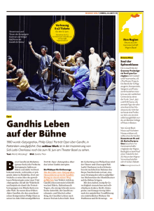 Gandhis Leben auf der Bühne - Migros