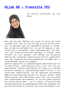 Hijab NO – Freestyle YES,Weibliche