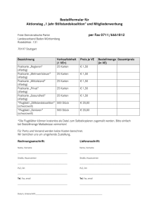 Bestellformular - FDP Baden