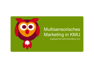 Multisensorisches Marketing in KMU
