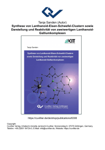 Synthese von Lanthanoid-Eisen-Schwefel