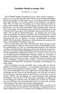 Hilda Graef Christliche Mystik in heutiger Welt [182−189]