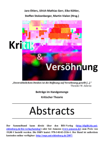 Kritik Abstracts
