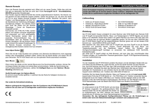 KVM over IP Switch Classic Schnellstart-Handbuch