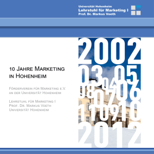 10 Jahre Marketing in Hohenheim