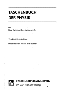 taschenbuch der physik