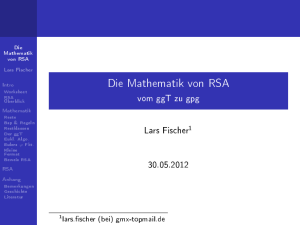Die Mathematik von RSA