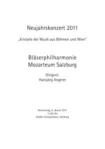 Neujahrskonzert 2011 Bläserphilharmonie Mozarteum Salzburg