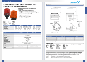 Kompakt-Blitzleuchten SPECTRA-Serie 1 Joule P 200 STR / P 100