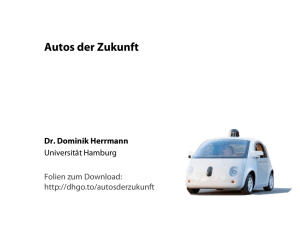 Autos der Zukunft - Universität Hamburg