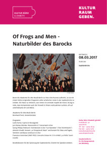 Of Frogs and Men - Naturbilder des Barocks