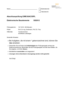 Abschlussprüfung E/ME-BAC/DIPL Elektronische Bauelemente