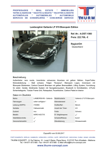Lamborghini Gallardo LP 570 Blancpain Edition Ref.-Nr.: A