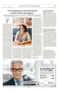 Bündner Tagblatt vom 14. September 2016