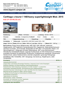 Carthago c-tourer I 148/heavy superlightweight Mod. 2015