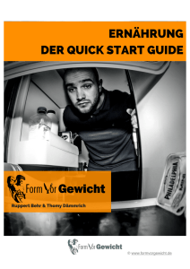 Der Quick Start Guide