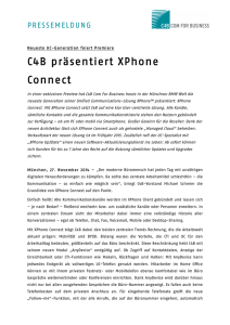 C4B XPhone Connect Pressemeldung