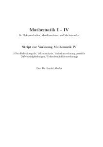 Mathematik I - IV