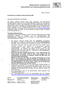 Informationen zum Bayern Influenza Sentinel BIS