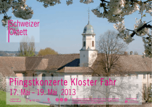Pfingstkonzerte Kloster Fahr