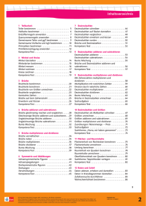 Inhaltsverzeichnis - Klett und Balmer Verlag