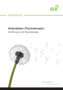 Einführung in die Psychotherapie - ALH