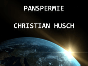 PANSPERMIE CHRISTIAN HUSCH