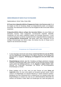 Brief mit Absender - Bertelsmann Stiftung