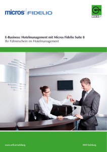 E-Business: Hotelmanagement mit Micros Fidelio
