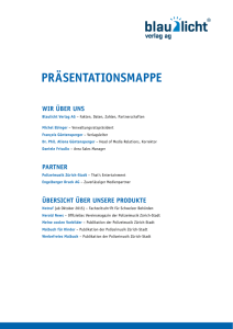 präsentationsmappe - Blaulicht Verlag AG