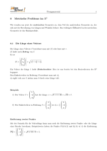 Metrische Probleme im Raum als pdf file