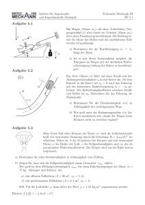 Blatt 5 - Institut für Nichtlineare Mechanik
