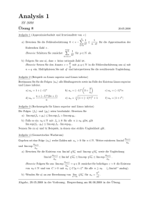Analysis 1 - Mathematik, TU Dortmund