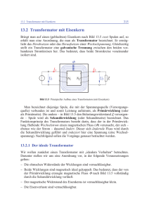 13.2 Transformator mit Eisenkern - Ingenieur-Buch