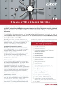 Secure Online Backup Service