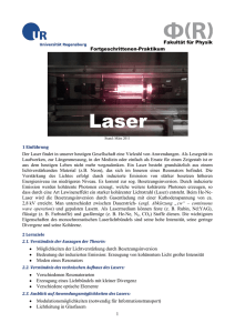 Laser - Uni Regensburg/Physik