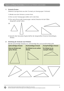 1 Figuren und Körper beschreiben | Dreiecke nach Winkeln