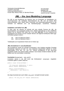 JML – the Java Modeling Language