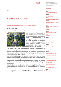 Newsletter 3/2014 - Bundesvereinigung City