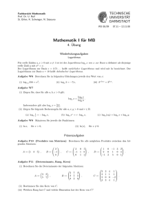 Mathematik I für MB - TU Darmstadt/Mathematik