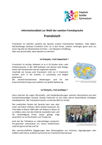Infoblatt Französisch - Friedrich-Schiller