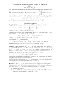 6. Aufgabenblatt zur Vorlesung Lineare Algebra II.