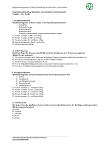 Original Prüfungsfragen HP für Psychotherapie 20. März 2013