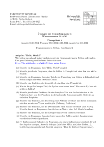 Blatt 1 - Theoretical Physics at University of Konstanz/Theoretische