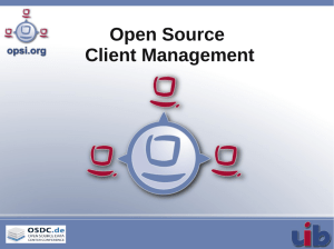 Open Source Client Management
