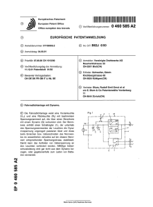 Fahrradlichtanlage mit Dynamo - European Patent Office