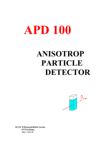 apd 100 anisotrop particle detector