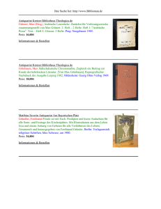 Ihre Suche bei: http://www.Biblioman.de Antiquariat Kretzer